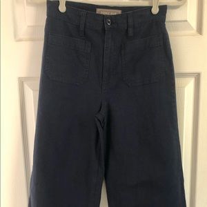 Point Sur for JCrew navy wide leg crop, size 25